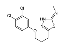 5-[3-(3,4-dichlorophenoxy)propyl]-N-methyl-1,3,4-thiadiazol-2-amine结构式