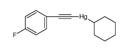 Mercury, cyclohexyl[(4-fluorophenyl)ethynyl]结构式
