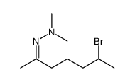 2-Heptanone, 6-bromo-, 2,2-dimethylhydrazone Structure