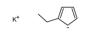 potassium,5-ethylcyclopenta-1,3-diene Structure