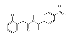 2-(2-chlorophenyl)-N-methyl-N-[1-(4-nitrophenyl)ethyl]acetamide Structure