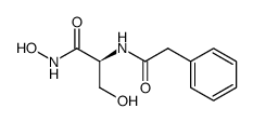 α-N-phenylacetyl-L-serine hydroxamic acid Structure