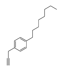1-octyl-4-prop-2-ynylbenzene结构式
