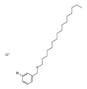 3-bromo-1-(hexadecylsulfanylmethyl)pyridin-1-ium,chloride Structure