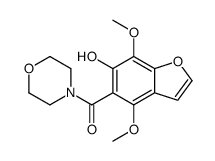 (6-hydroxy-4,7-dimethoxy-1-benzofuran-5-yl)-morpholin-4-ylmethanone Structure