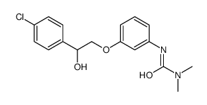 3-[3-[2-(4-chlorophenyl)-2-hydroxyethoxy]phenyl]-1,1-dimethylurea Structure