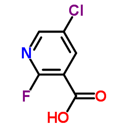 5-氯-2-氟烟酸结构式