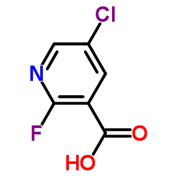 5-Chloro-2-fluoronicotinic acid Structure