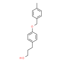 3-(4-[(4-METHYLBENZYL)OXY]PHENYL)-1-PROPANOL结构式