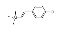 (E)-[2-(4-chlorophenyl)ethenyl]trimethylsilane结构式