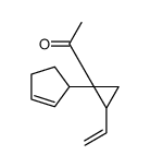 1-(1-cyclopent-2-en-1-yl-2-ethenylcyclopropyl)ethanone Structure