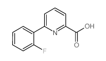 6-(2-FLUOROPHENYL)PICOLINIC ACID structure