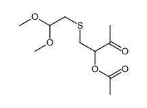 [1-(2,2-dimethoxyethylsulfanyl)-3-oxobutan-2-yl] acetate Structure