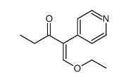 1-ethoxy-2-pyridin-4-ylpent-1-en-3-one Structure