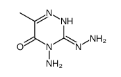 4-amino-3-hydrazinyl-6-methyl-1,2,4-triazin-5-one结构式