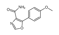 5-(4-methoxyphenyl)-1,3-oxazole-4-carboxamide结构式
