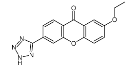 2-ethoxy-6(5-tetrazolyl)xanthone结构式