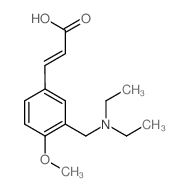 (2E)-3-{3-[(Diethylamino)methyl]-4-methoxyphenyl}acrylic acid结构式