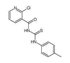 1-(2-chloronicotinoyl)-3-(4-methylphenyl)thiourea结构式