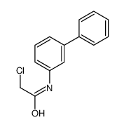 2-chloro-N-(3-phenylphenyl)acetamide Structure