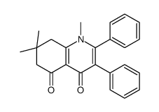1,7,7-trimethyl-2,3-diphenyl-6,8-dihydroquinoline-4,5-dione结构式