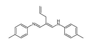 2-allyl-1-(p-methylphenylamino)-3-(p-methylphenylimino)-1-propene结构式