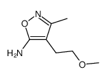 Isoxazole, 5-amino-4-(2-methoxyethyl)-3-methyl- (7CI) picture