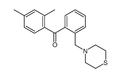 2,4-DIMETHYL-2'-THIOMORPHOLINOMETHYL BENZOPHENONE Structure