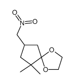 9,9-dimethyl-7-(nitromethyl)-1,4-dioxaspiro[4.4]nonane结构式