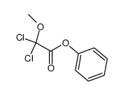 Dichlor-methoxy-essigsaeure-phenylester结构式
