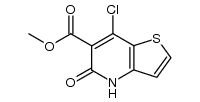 7-chloro-5-oxo-4,5-dihydrothieno[3,2-b]pyridin-6-carboxylic acid methyl ester结构式