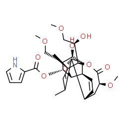 19,20-Dimethoxynodusmicin 9-(1H-pyrrole-2-carboxylate)结构式