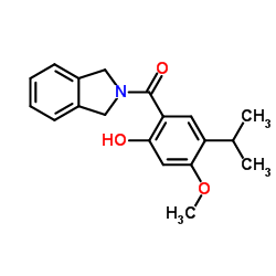 1,3-Dihydro-2H-isoindol-2-yl(2-hydroxy-5-isopropyl-4-methoxyphenyl)methanone结构式
