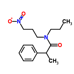 2-methyl-3-nitro-N,N-dipropylbenzeneacetamide structure