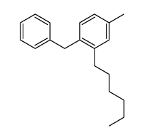 1-benzyl-2-hexyl-4-methylbenzene结构式