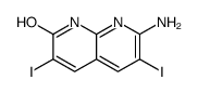 7-amino-3,6-diiodo-1H-1,8-naphthyridin-2-one结构式