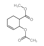 methyl 2-acetyloxycyclohex-3-ene-1-carboxylate结构式