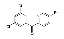 (5-bromopyridin-2-yl)-(3,5-dichlorophenyl)methanone结构式