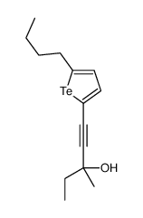 1-(5-butyltellurophen-2-yl)-3-methylpent-1-yn-3-ol Structure