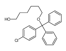 6-[(4-chlorophenyl)-diphenylmethoxy]hexan-1-ol结构式