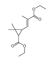 ethyl 3-[(E)-3-ethoxy-2-methyl-3-oxoprop-1-enyl]-2,2-dimethylcyclopropane-1-carboxylate结构式
