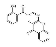 3-(2-hydroxybenzoyl)chromeno[2,3-b]pyridin-5-one结构式