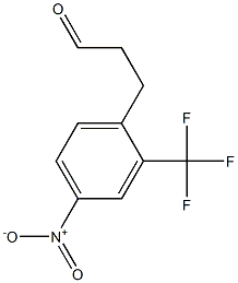 3-(4-nitro-2-(trifluoromethyl)phenyl)propionaldehyde结构式