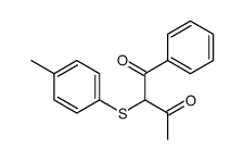 2-(4-methylphenyl)sulfanyl-1-phenylbutane-1,3-dione结构式