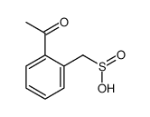 (2-acetylphenyl)methanesulfinic acid Structure