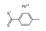 p-methyldithiobenzoic acid lead salt Structure