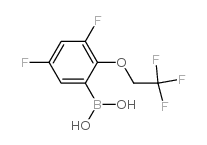 [3,5-difluoro-2-(2,2,2-trifluoroethoxy)phenyl]boronic acid结构式