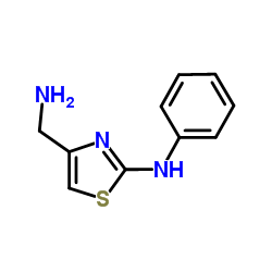 4-(Aminomethyl)-N-phenyl-1,3-thiazol-2-amine结构式