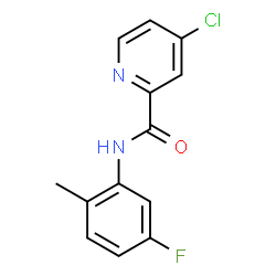 4-Chloro-N-(5-fluoro-2-methylphenyl)-2-pyridinecarboxamide结构式