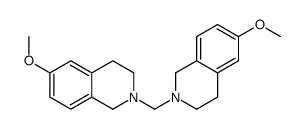 双(6-甲氧基-3,4-二氢异喹啉-2(1H)-基)甲烷结构式